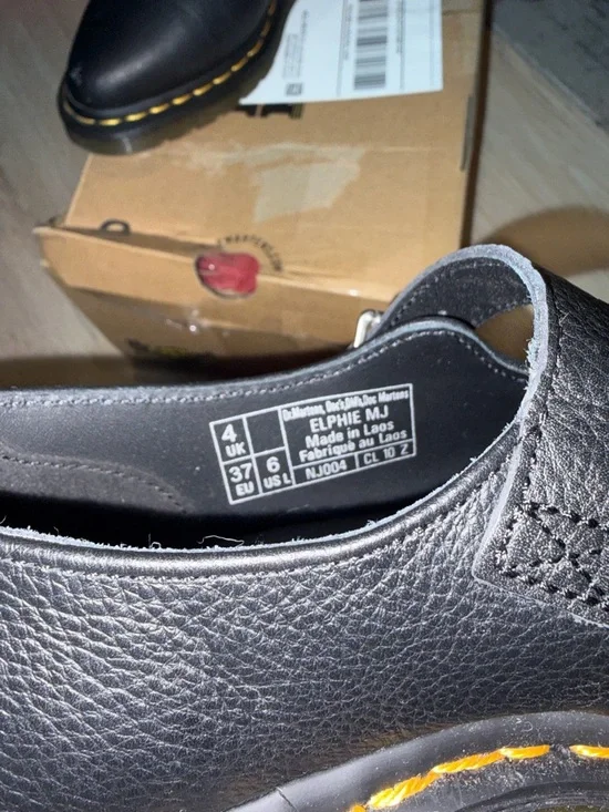 Dr. Martens Black Leather Mary Jane Elphie - Picture 5 of 5